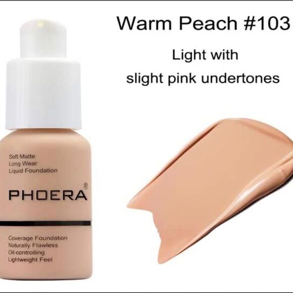 LIQUID Foundation #103 Warm Peach - Picture 1 of 4